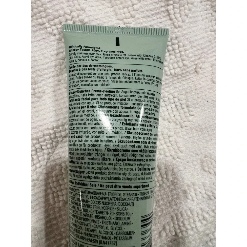 Clinique 7 Day Scrub Cream Rinse-Off Formula Exfoliator 3.4oz Fragrance Free